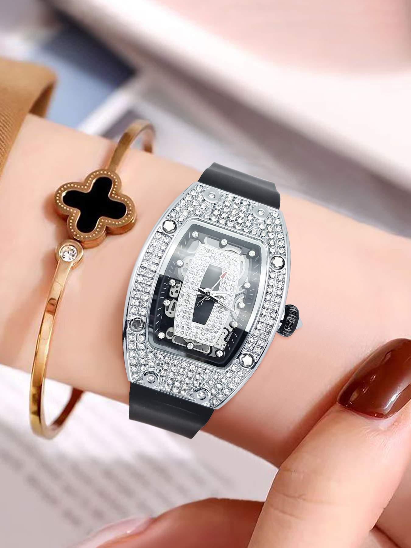 Trendy Full Diamond Women's Qu - Luxury Watch It incelemesi ve fiyatı