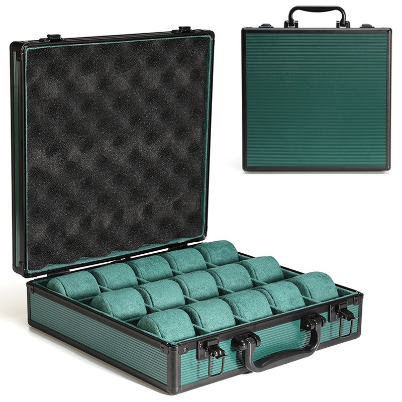 Aluminum Green Watch Box Mens  - Luxury Watch Class incelemesi ve fiyatı