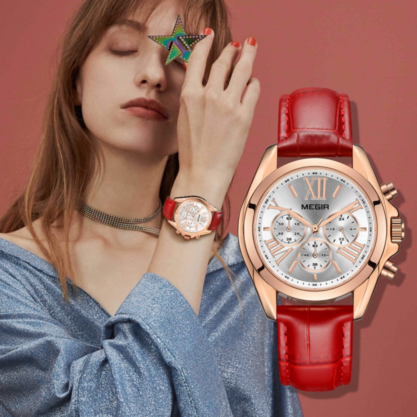 MEGIR New Luxury Leather Watch - Luxury Watch Leather incelemesi ve fiyatı