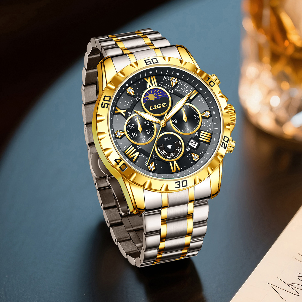 LIGE Top Brand Luxury Quartz M - Luxury Watch Men incelemesi ve fiyatı