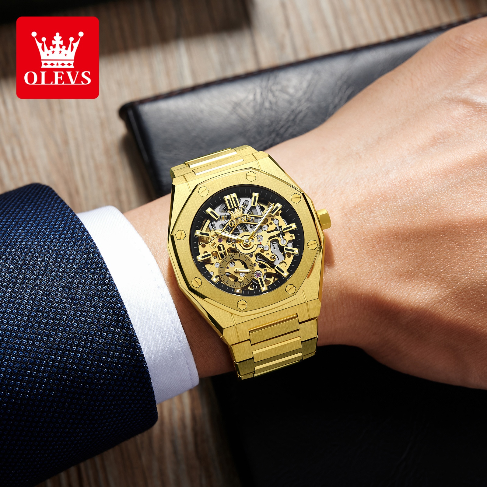 OLEVS 6669 Fully Hollow Men's  - Luxury Watch Men incelemesi ve fiyatı