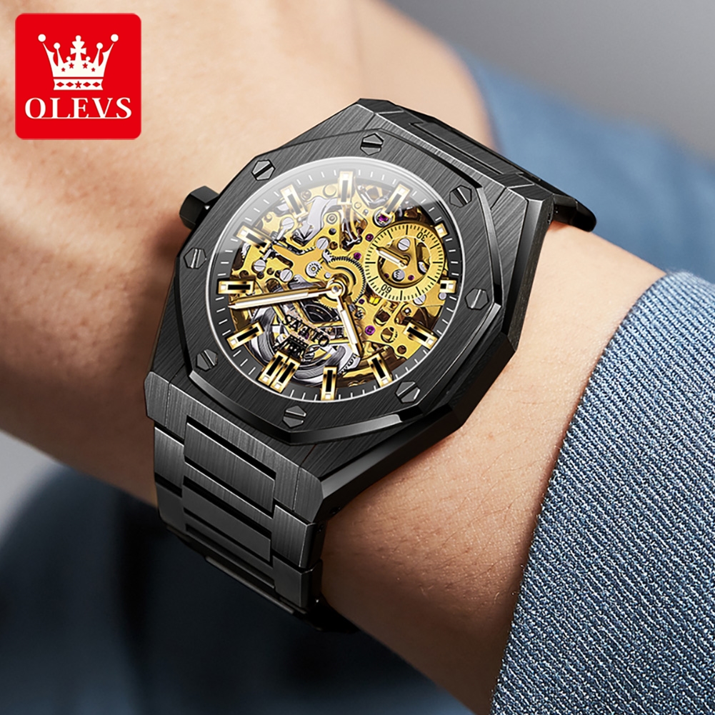 OLEVS 6669 Fully Hollow Men's  - Luxury Watch Men incelemesi ve fiyatı