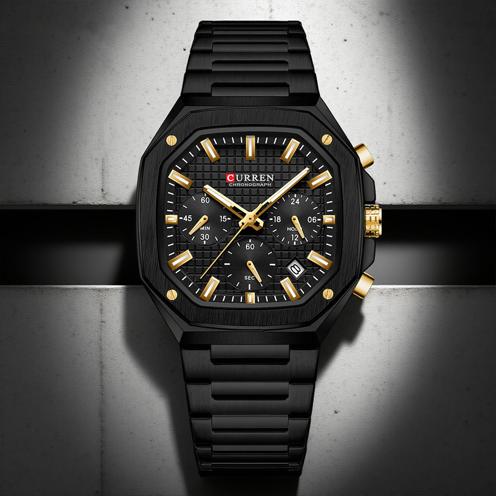 CURREN Luxury Square Chrono Wa - Luxury Watch Men incelemesi ve fiyatı