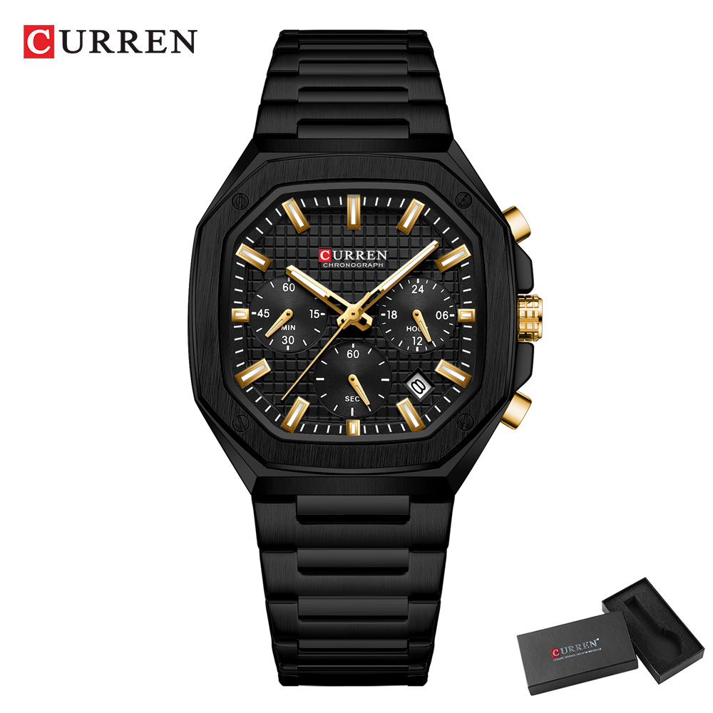 CURREN Luxury Square Chrono Wa - Luxury Watch Men incelemesi ve fiyatı