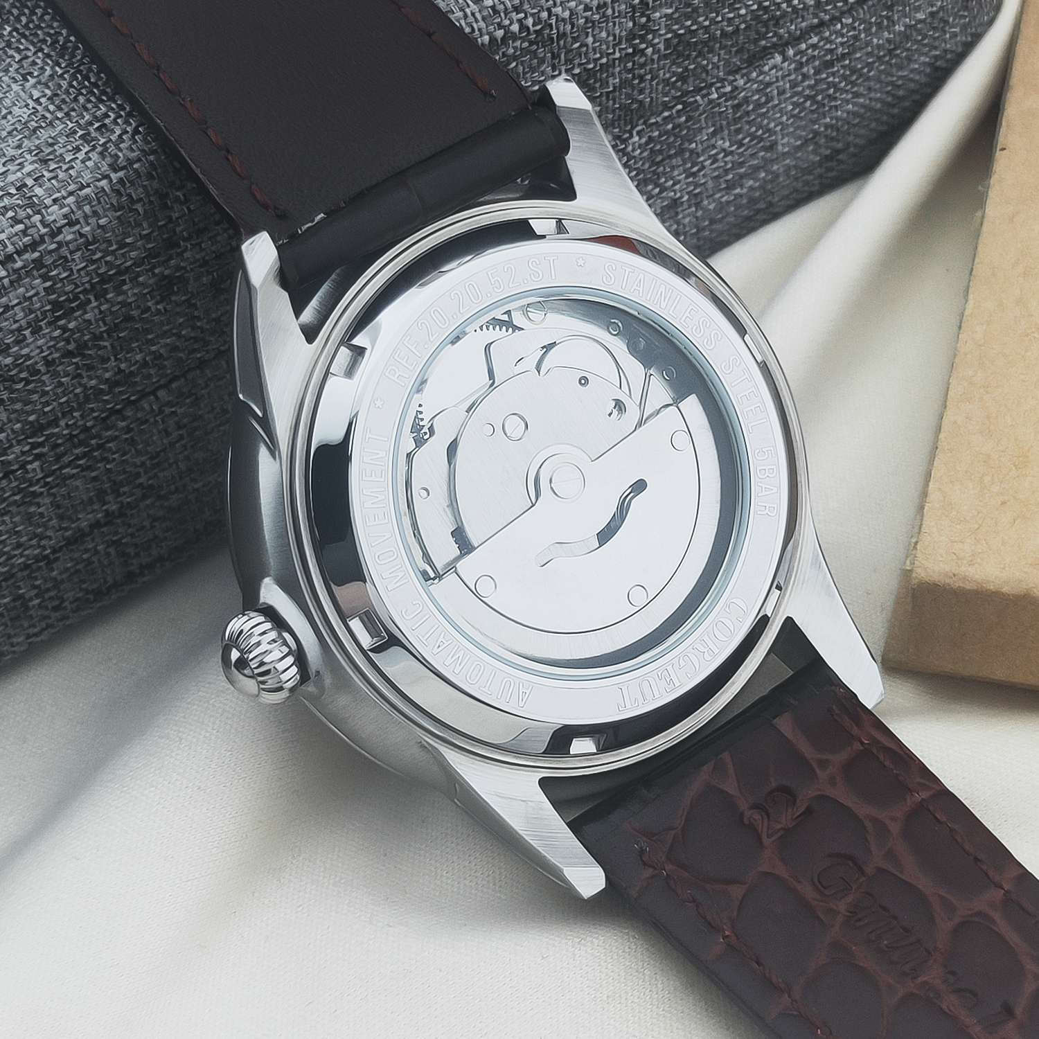 CUSTOM Logo 41mm MIYOTA8215 Au - Luxury Watch Leather incelemesi ve fiyatı