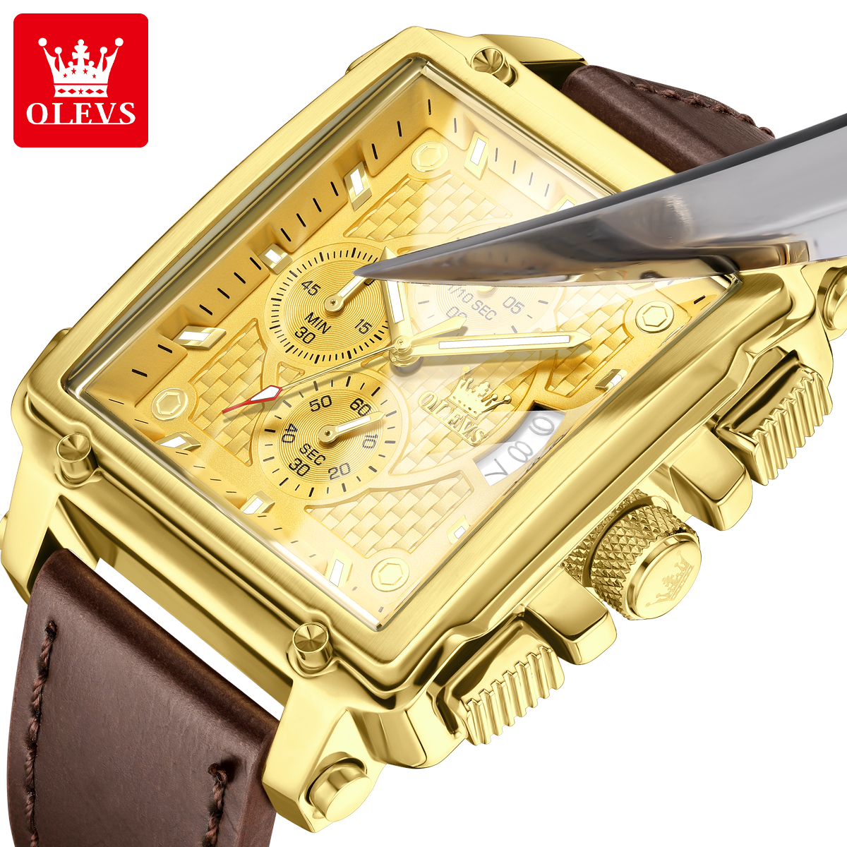 OLEVS brand mens watches water - Luxury Watch Men incelemesi ve fiyatı