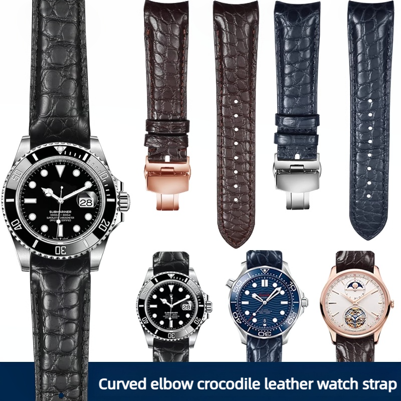 20mm 22mm Curved Crocodile Ski - Luxury Watch Class incelemesi ve fiyatı