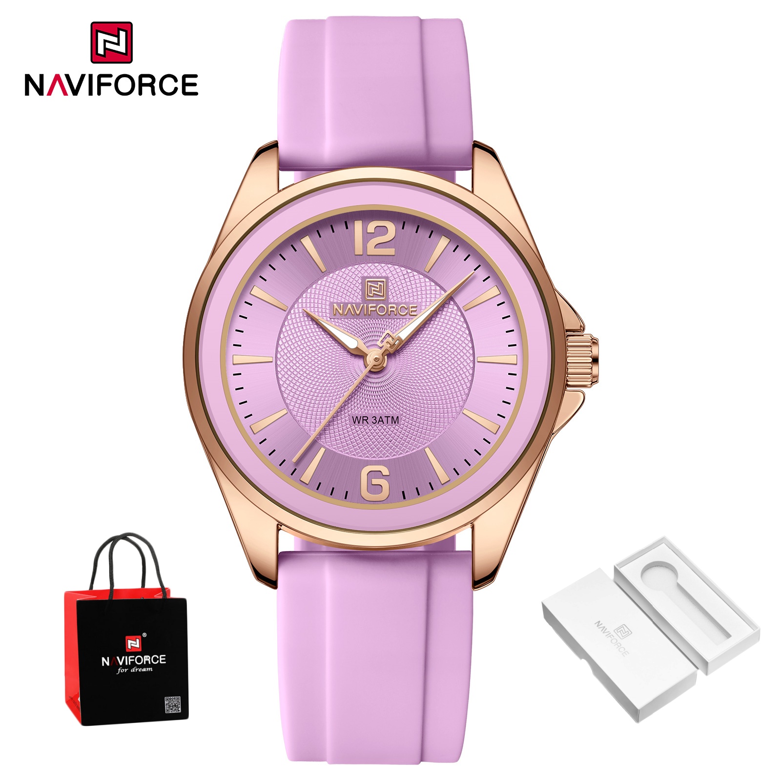 New NAVIFORCE Women's Watch Sp - Luxury Watch Leather incelemesi ve fiyatı