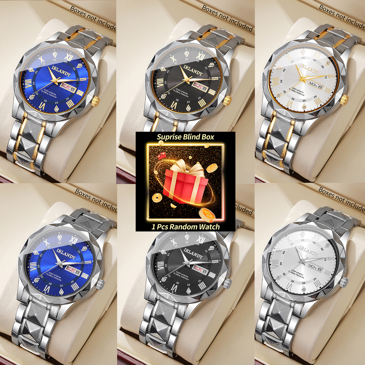 1PC Surprise Mystery Watch Bli - Luxury Watch Men incelemesi ve fiyatı