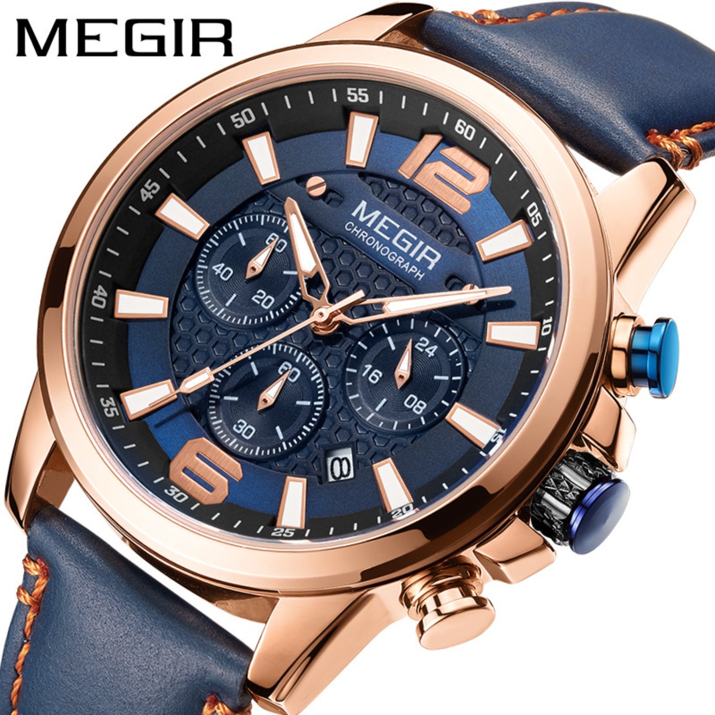 MEGIR 2020 Luxury Watches Men  - Luxury Watch Leather incelemesi ve fiyatı