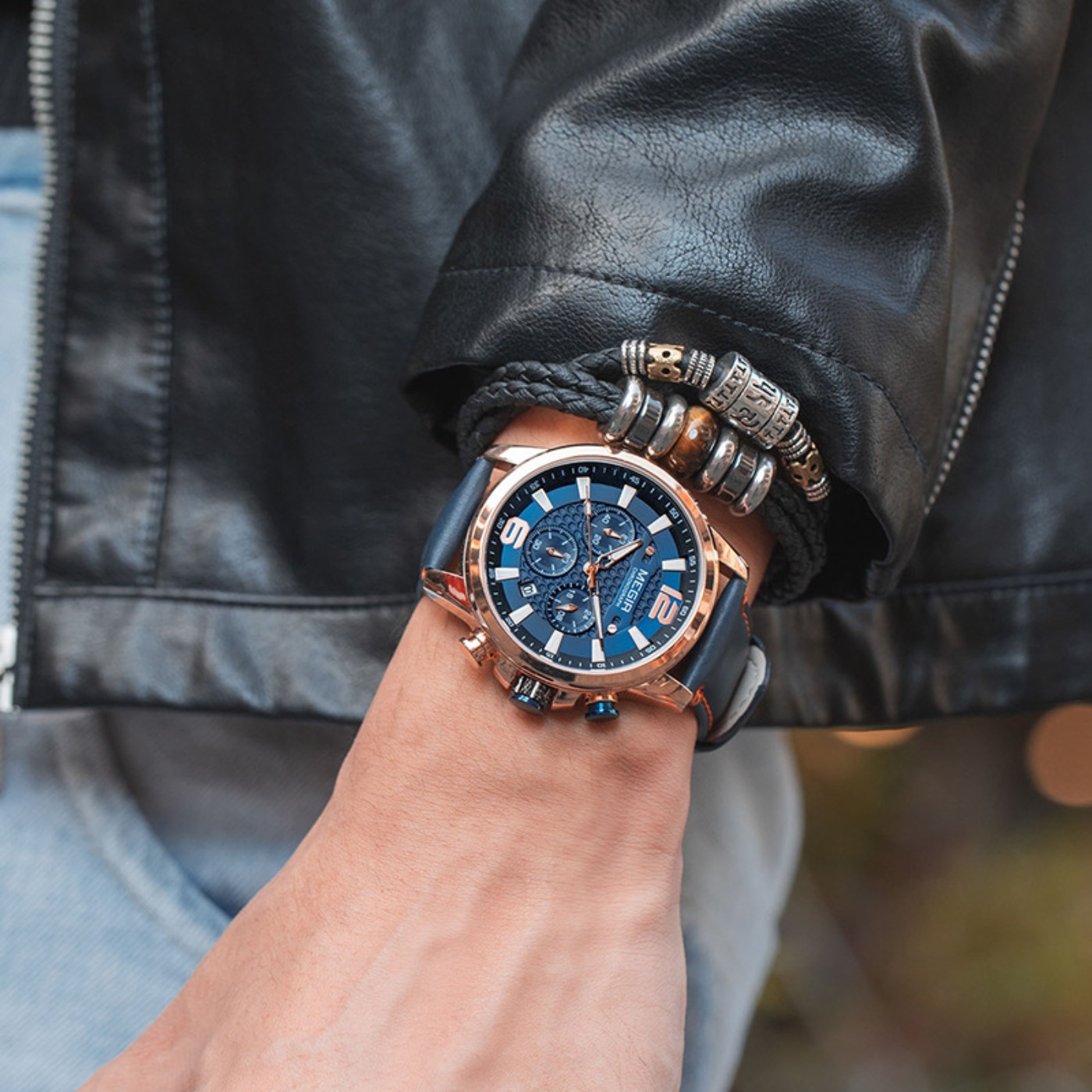 MEGIR 2020 Luxury Watches Men  - Luxury Watch Leather incelemesi ve fiyatı