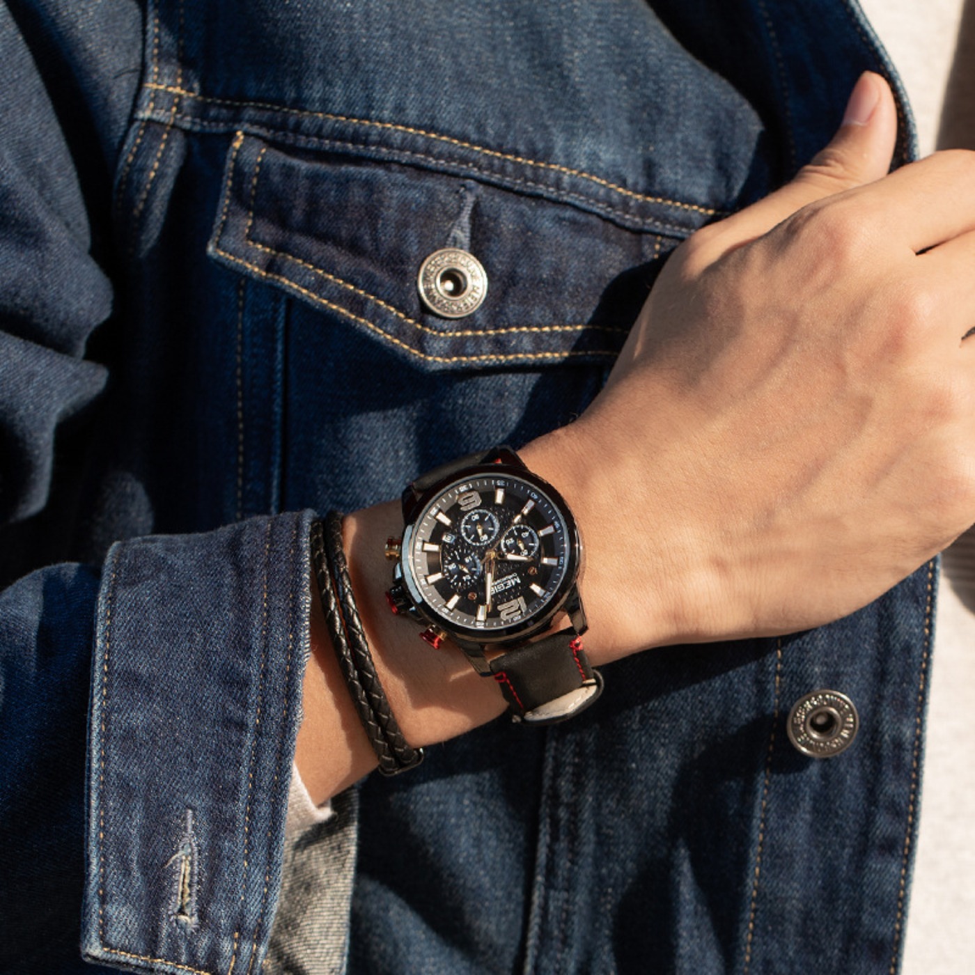 MEGIR 2020 Luxury Watches Men  - Luxury Watch Leather incelemesi ve fiyatı